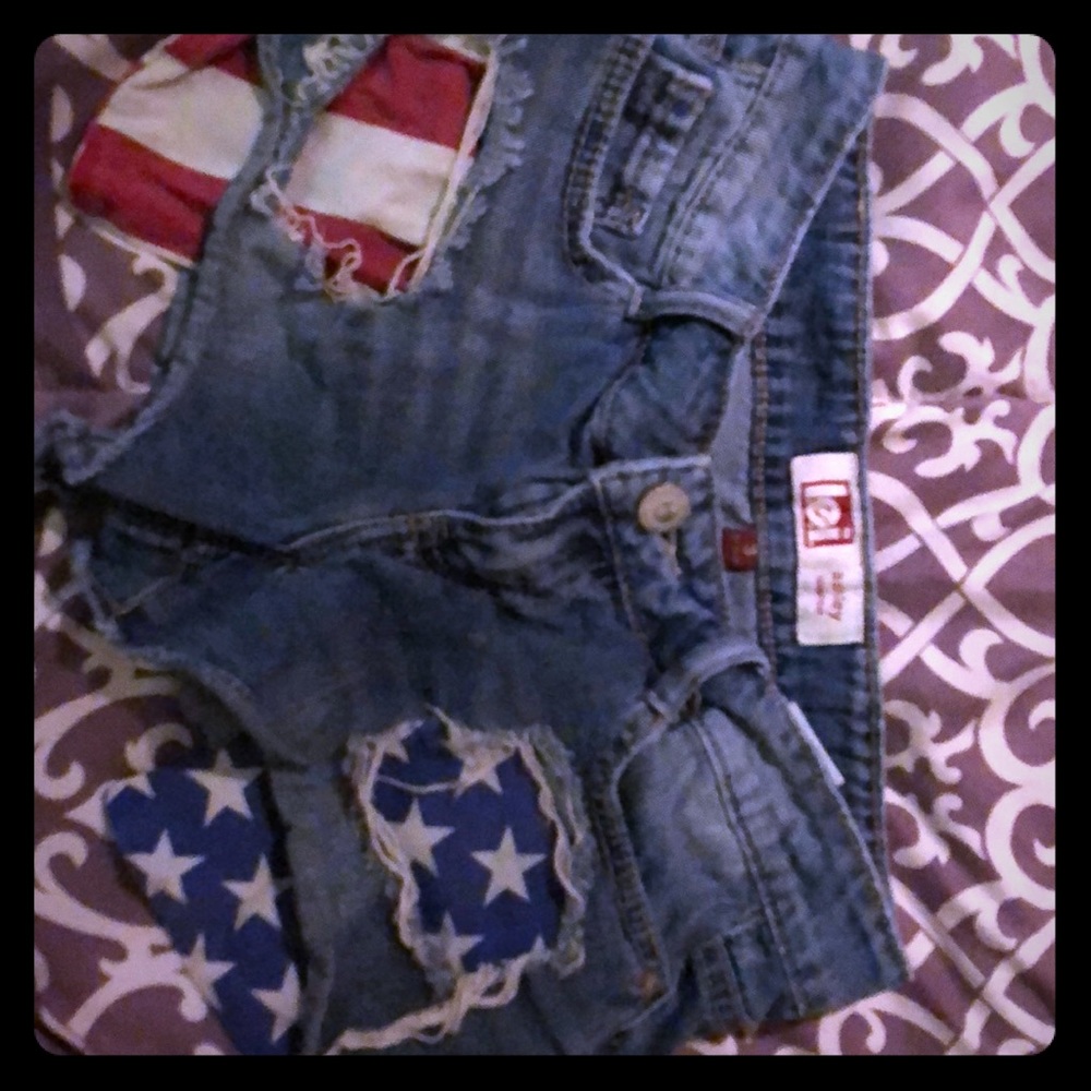 Denim shorts size 3